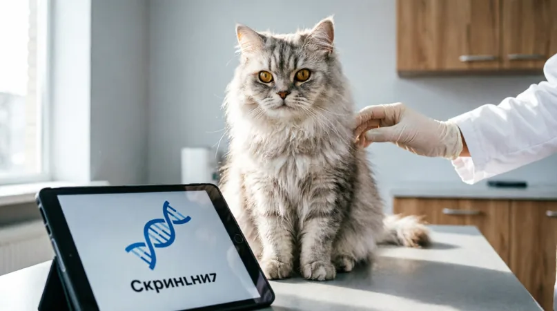 британская длинношерстная кошка Ветеринарный скрининг и молекулярные маркеры