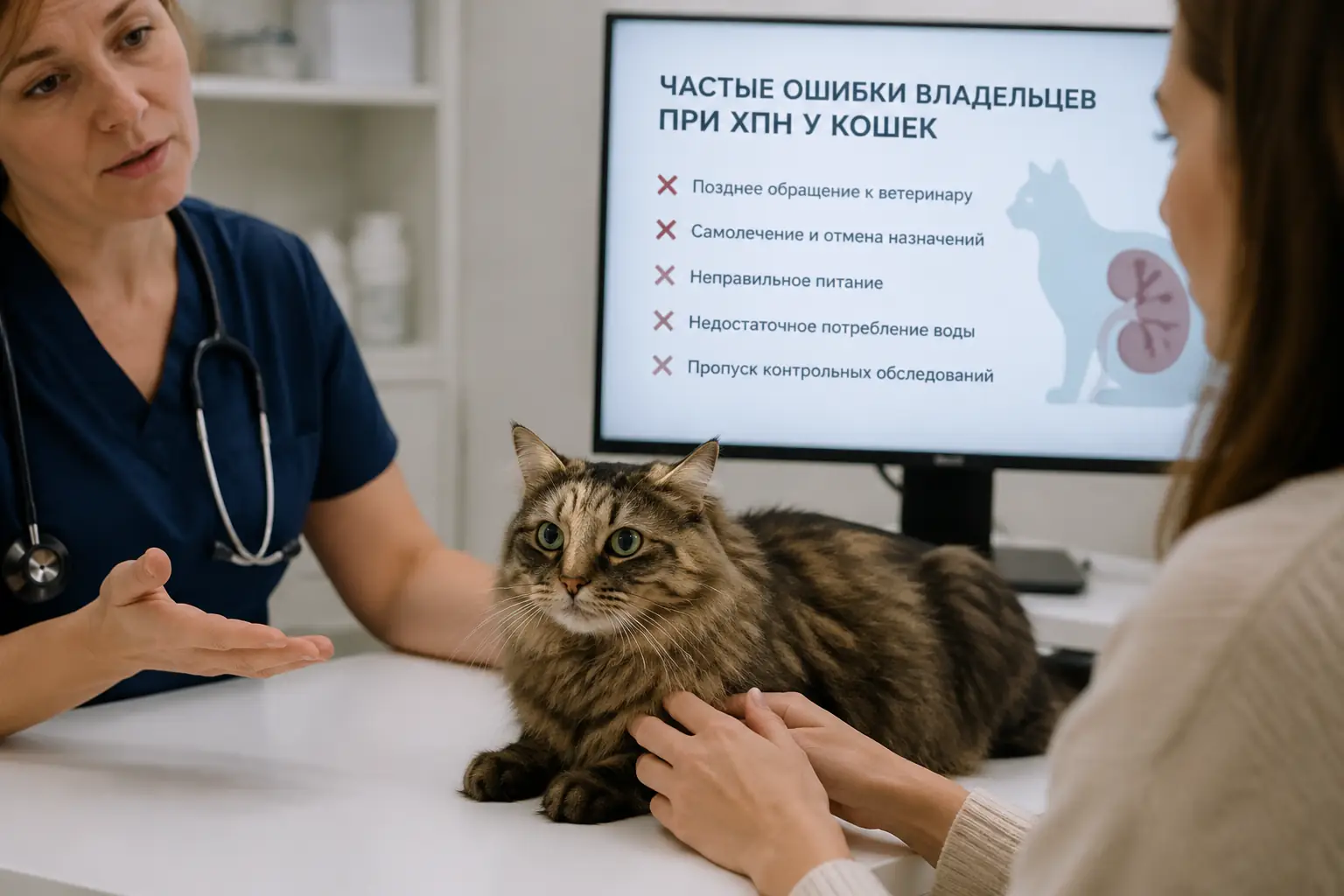 ХПН у кошек: симптомы, стадии, лечение и уход дома Частые ошибки владельцев