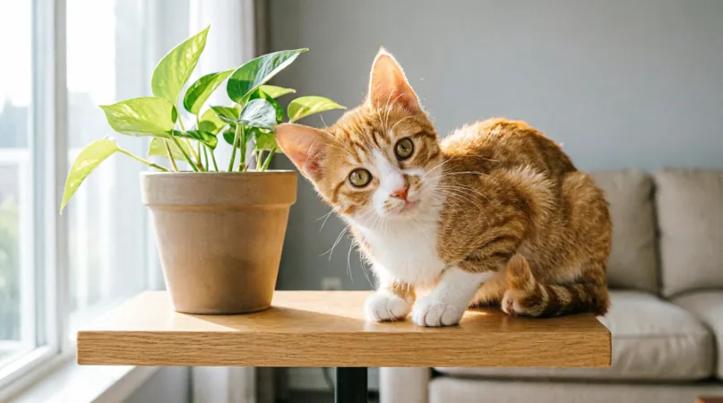 кактус для кошек