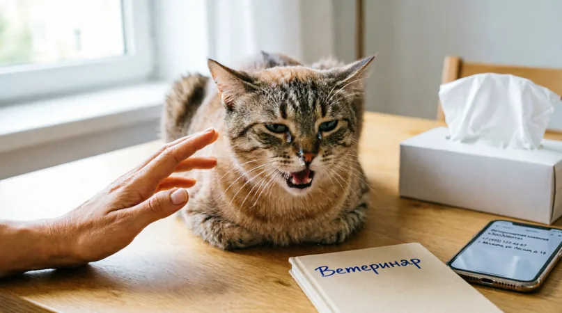 кошка чихает Сигналы, требующие немедленного обращения в клинику