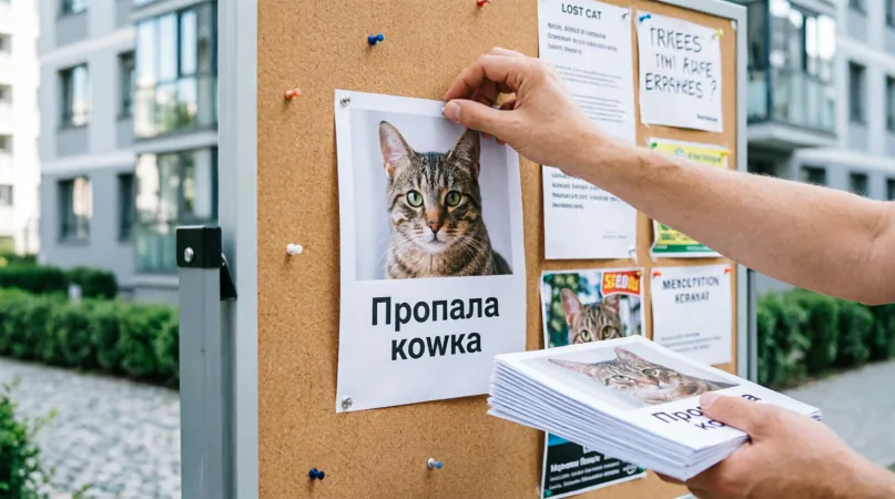 кошка убежала Информационная кампания: работа с сообществом