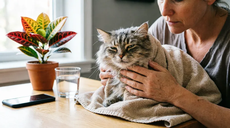 кротон для кошек Алгоритм первой помощи: что делать до клиники