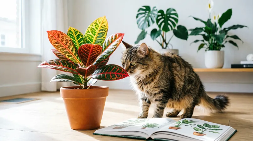 кротон для кошек Сравнение опасности популярных комнатных растений