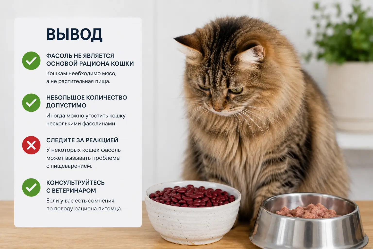 Можно ли кошкам фасоль Вывод