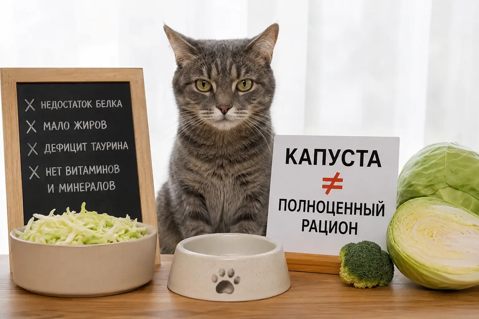 Можно ли кошкам капусту Почему капуста не может быть основой рациона