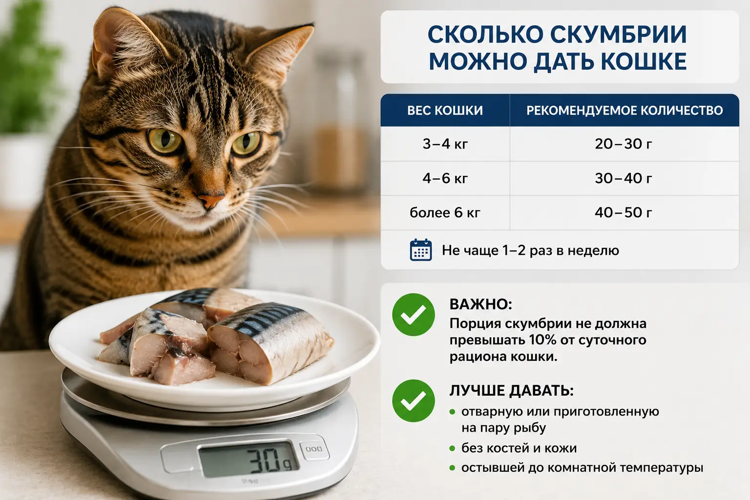 Можно ли кошкам скумбрию Частые ошибки владельцев