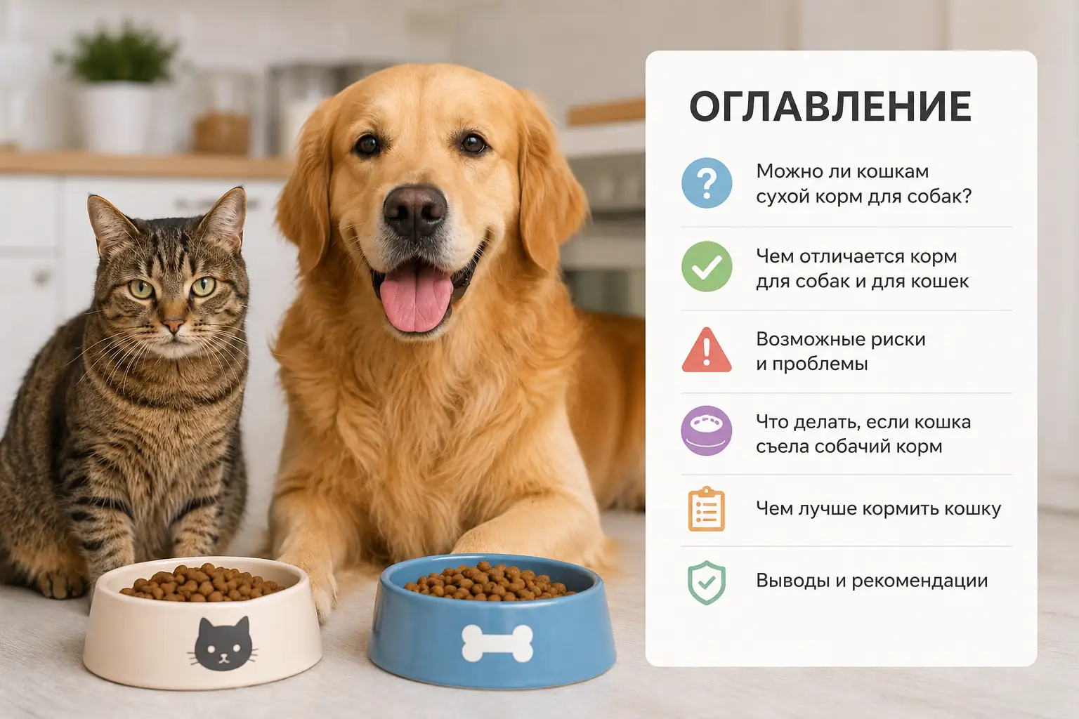 Можно ли кошкам сухой корм для собак Чем собачий корм отличается от кошачьего