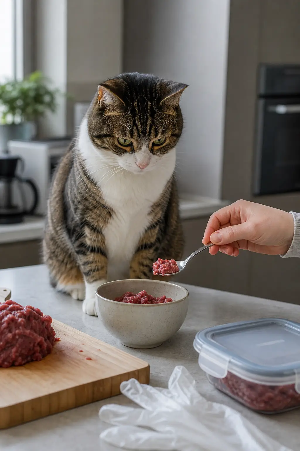 Можно ли кошкам сырой фарш