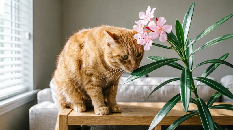 олеандр для кошек