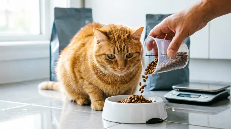 ожирение у кошки питание