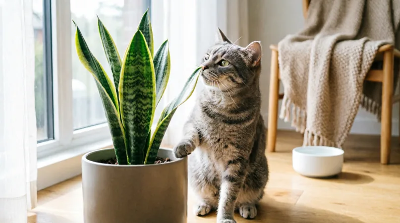сансевиерия для кошек