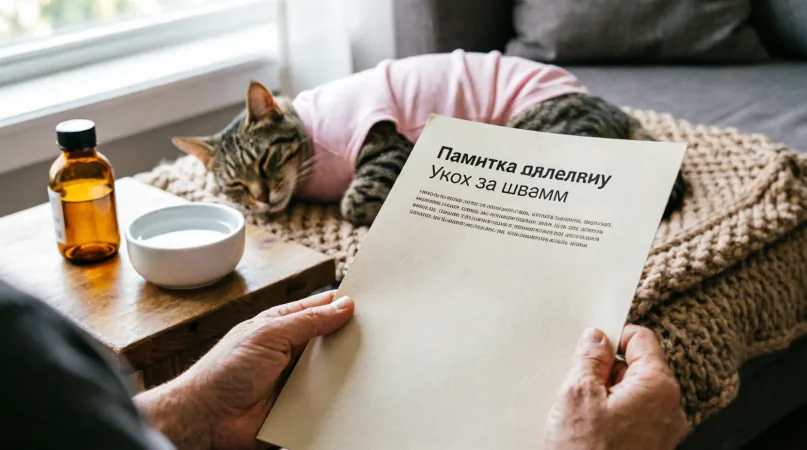 шов у кошки после операции Ответы на частые вопросы владельцев