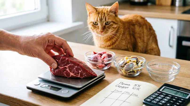 субпродукты для кошек Математическое моделирование рациона: расчет допустимых долей