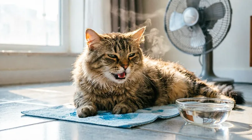 тепловой удар у кошки