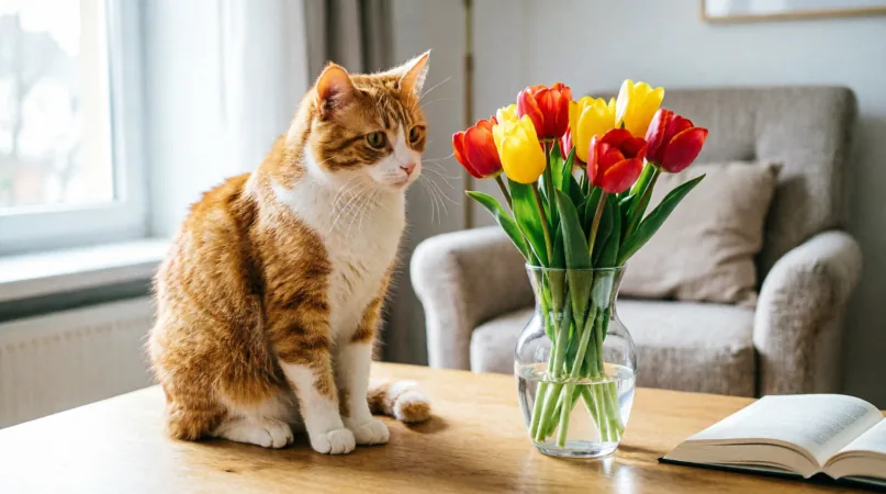 тюльпаны для кошек