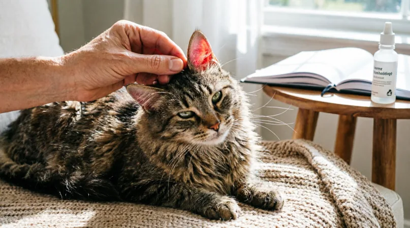 у кошки красные уши Основные причины покраснения ушей у кошек