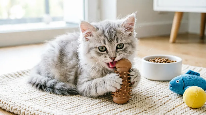 у котенка меняются зубы